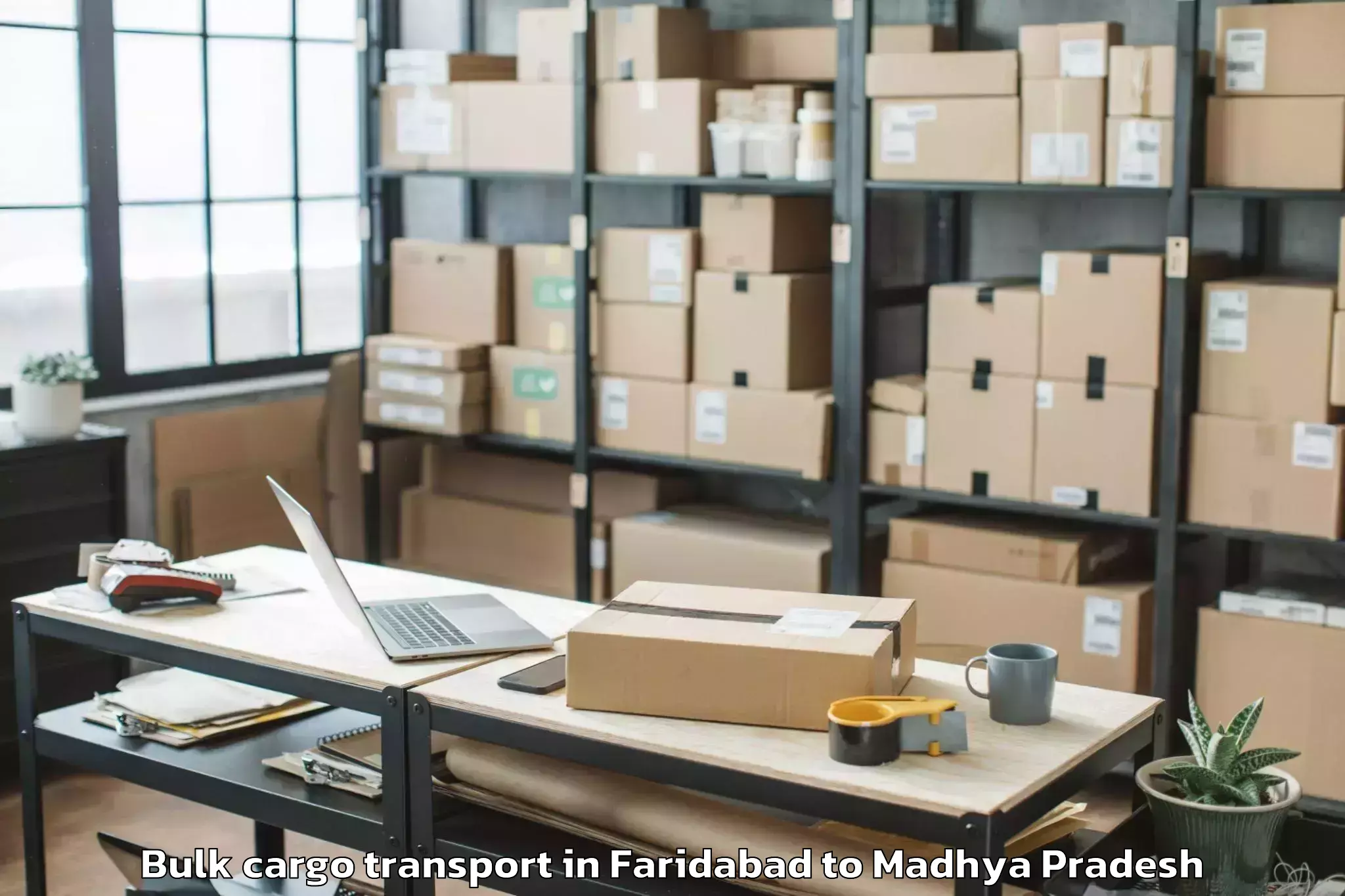 Quality Faridabad to Gwalior Airport Gwl Bulk Cargo Transport